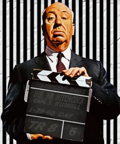 Hitchcock Film Director Diamond Painting