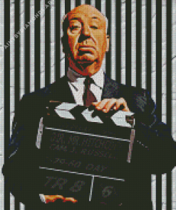 Hitchcock Film Director Diamond Painting