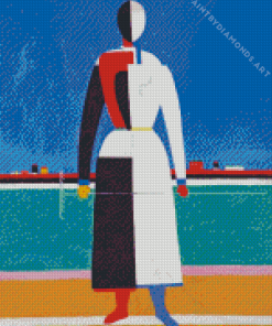 Kazimir Malevich Woman With Rake Diamond Painting