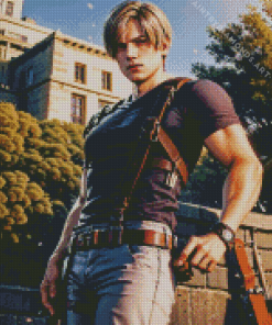 Leon s Kennedy Resident Evil Diamond Painting