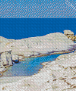 Milos Greek Island In Aegean Sea Diamond Painting