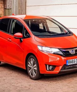 Orange Honda Jazz Diamond Painting