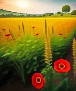 Poppies Filed Diamond Painting