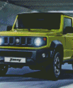 Suzuki Jimny in The Road Diamond Painting