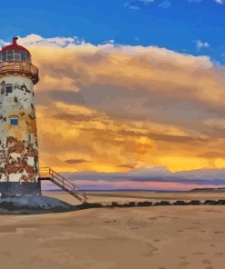 Talacre Point Of Ayr Lighthouse Diamond Painting