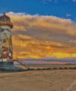 Talacre Point Of Ayr Lighthouse Diamond Painting