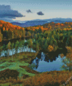 Tarn Hows Lake District National Park Diamond Painting