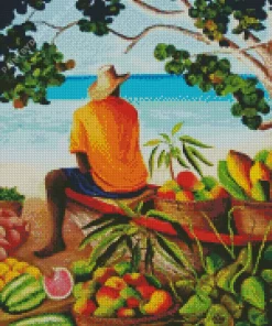 The Fruit Seller Diamond Painting