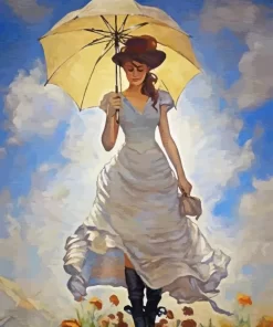 Woman with Umbrella Diamond Painting