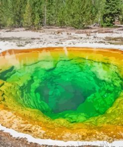 Yellowstone National Park Geyser Diamond Painting