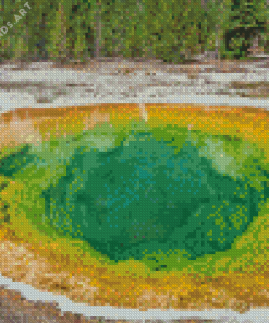 Yellowstone National Park Geyser Diamond Painting