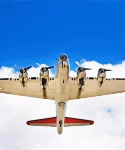 B17 Aluminum Overcast Aircraft Diamond Painting