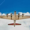 B17 Aluminum Overcast Aircraft Diamond Painting