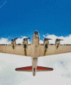 B17 Aluminum Overcast Aircraft Diamond Painting