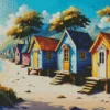 Beach Cabins Diamond Painting