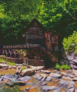 Glade Creek Grist Mill Diamond Painting