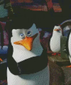 Madagascar Penguin Diamond Painting