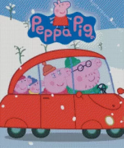 Peppa Pig Family Diamond Painting