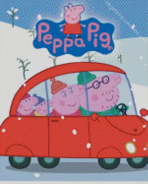 Peppa Pig Family Diamond Painting