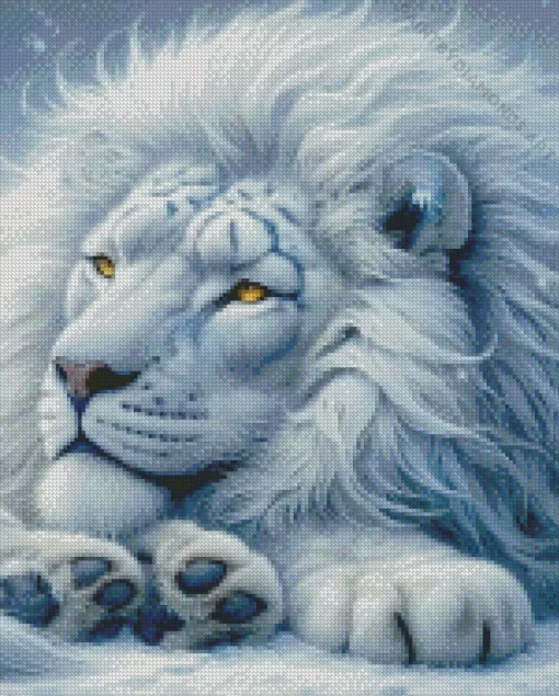 Snow Lion Diamond Painting