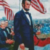 US President Abraham Lincoln Diamond Painting