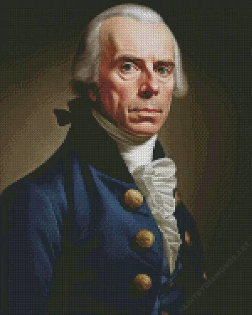 US President James Madison Diamond Painting