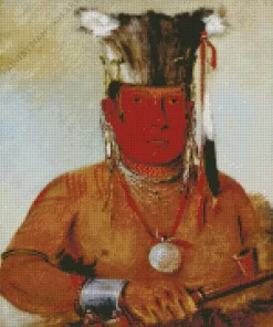 George Catlin Diamond Painting