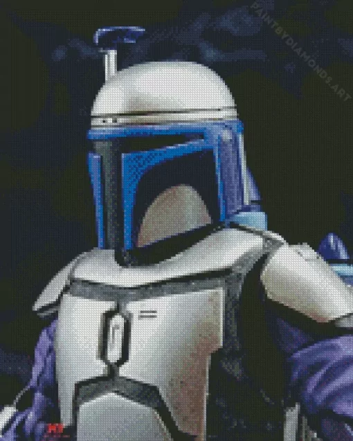 Jango Fett Character Diamond Painting