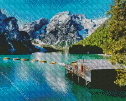 Lake Braies Diamond Painting