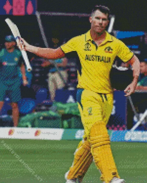 David Warner Diamond Painting