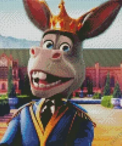 The Donkey King Character Diamond Painting