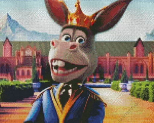 The Donkey King Character Diamond Painting