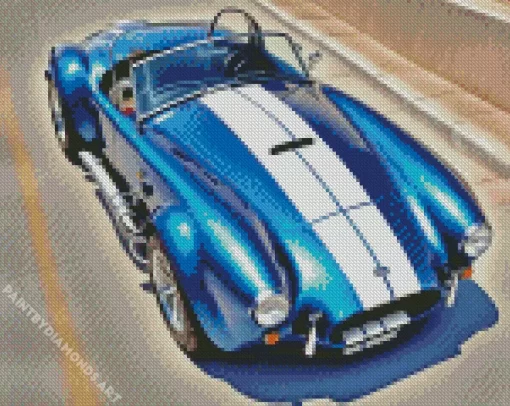 60s Blue Ac Cobra Diamond Painting