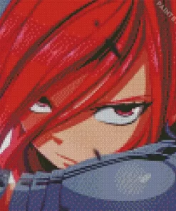 Erza Scarlet Art Anime Diamond Painting