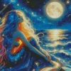 Fantasy Blond Mermaid Diamond Painting