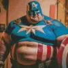 Fat Captain America Diamond Painting