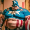 Fat Captain America Diamond Painting