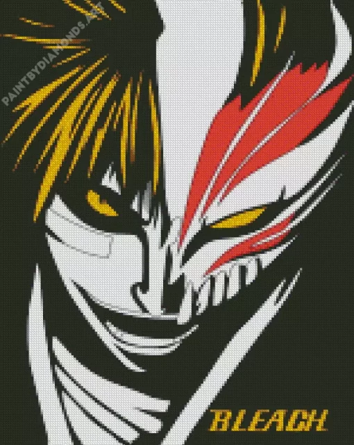 Illustration Bleach Ichigo Half Hollow Diamond Painting