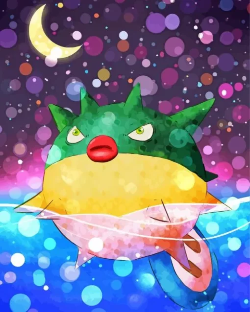 Qwilfish Pokemon Anime Diamond Painting