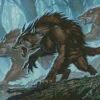 Savage Black Werewolves Diamond Painting