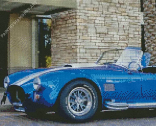 Shelby Blue AC Cobra Diamond Painting