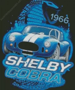 Shelby Blue AC Cobra Car Diamond Painting