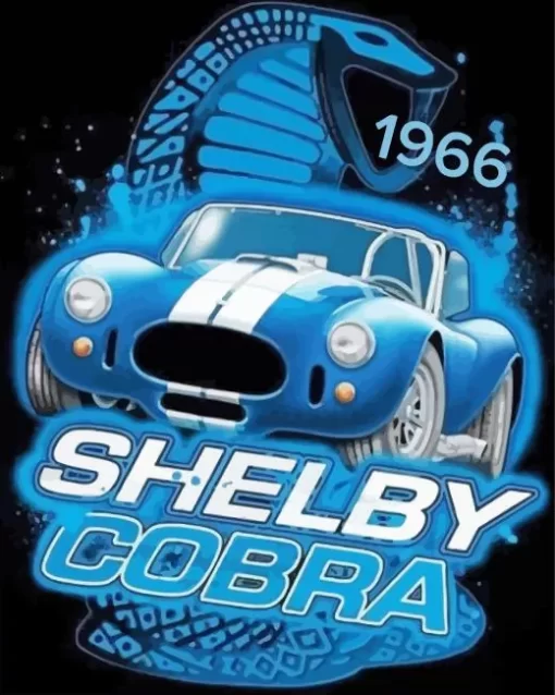 Shelby Blue AC Cobra Car Diamond Painting