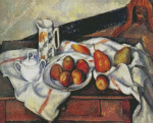 Still Life with Sugar Bowl Jug Diamond Painting