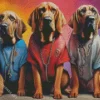 Stylish Bloodhounds Diamond Painting