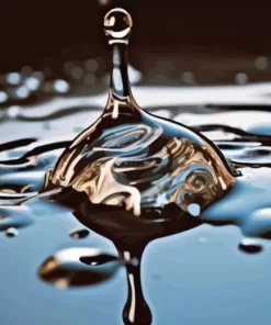 The Black Water Drop Diamond Painting