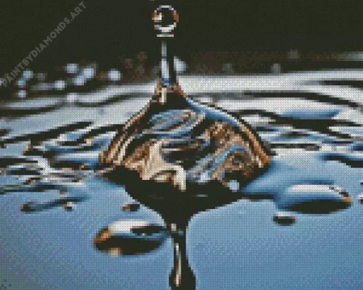 The Black Water Drop Diamond Painting