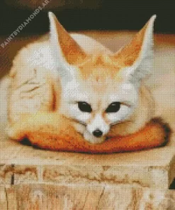 Wild Blond Fox Diamond Painting