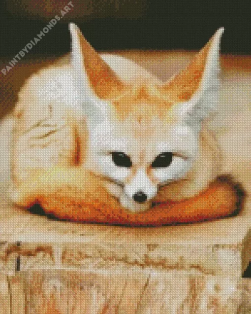 Wild Blond Fox Diamond Painting