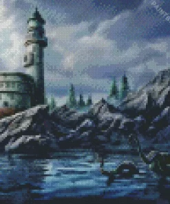 Abandoned Lighthouse Diamond Painting